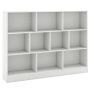 Напольная полка 140x24x104см, белого цвета