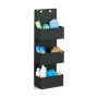 Pakabinamas organizatorius su 3 skyriais 75x25x15cm., juodos spalvos