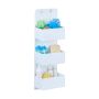 Pakabinamas organizatorius su 3 skyriais 75x25x15cm., baltos spalvos