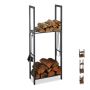 Stovas malkoms 150x60x30cm., tamsiai pilkos spalvos