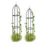 Rinkinys iš 2 sodo grotelių "Bokštas", juodos spalvos