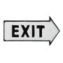 Lentelė "EXIT" 9,5x18,5x0,5cm., juodos/baltos spalvos