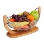 Корзина для фруктов 18,5х38х23см., цвет серебра.