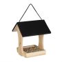 Кормушка для птиц 25,5x23x21 см., светло-коричневая/черная