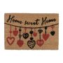 Durų kilimėlis "Home sweet home" 60x40 cm.