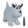 Надувная игрушка "Динозавр" 38х51х22см., серый/черный.