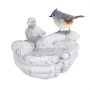 Поилка для птиц 17х24х22см., цвет белый/темно-серый