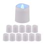 Rinkinys iš 12 LED žvakių 4,5x4cm., baltos spalvos