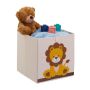 Коробка складная 33х33х33см., цвет кремовый/желтый/коричневый.