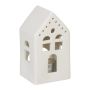 Žvakės žvakidė "Namas" 12x6,5x6cm., baltos spalvos