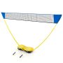 Badmintono tinklas 270x33,5x160cm., geltonos/mėlynos spalvos