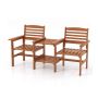 Lauko suolas 159,5x61,5x88cm., rudos spalvos