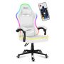 Žaidimų kėdė HUZARO FORCE 4.4 RGB Baltos spalvos