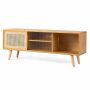 TV staliukas 120,5x31x45,5cm., šviesiai rudos spalvos