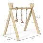 Детская дуга с игрушками 62x45x60см, светло-коричневого цвета
