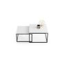 Kavos staliukas Twin 70x70x42cm / 60x60x36 cm, juodos spalvos