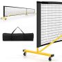 Badmintono tinklas 674,5x60,5x91,5cm., geltonos/juodos spalvos