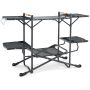 Turistinis sulankstomas stalas 135x54x88cm., juodos spalvos
