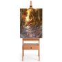 Molbertas 44x41,5x194,5cm., šviesiai rudos spalvos