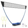 Badmintono tinklas 270x33,5x160cm., mėlynos/juodos spalvos
