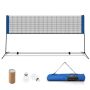 Badmintono tinklas 420x102x155cm., juodos/mėlynos spalvos