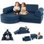 Modulinė vaikiška sofa 145x71x46cm., tamsiai mėlynos spalvos