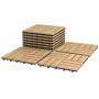 Rinkinys iš 10 terasos plytelių 30,5x30,5x2,5cm., rudos spalvos