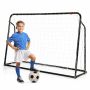 Futbolo vartai 187x60x122,5cm., juodos spalvos