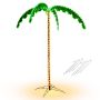 Led palmės formos medelis 175x120x218cm., žalios/rudos spalvos