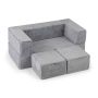 Modulinė vaikiška sofa 100x52x42cm., pilkos spalvos