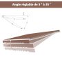 Маркиза 400x250см, коричневого цвета