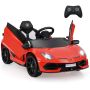 Vaikiškas elektrinis automobilis 107x64x46cm., raudonos/juodos spalvos
