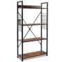 Pastatoma lentyna 64x24x110cm., rudos/juodos spalvos