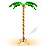 Led palmės formos medelis 118x80x154cm., žalios/rudos spalvos