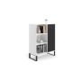 Cabinet Fondi 116,4x90x40 см, белый/черный