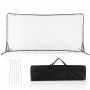 Futbolo vartai 372,5x151x182,5cm., juodos spalvos