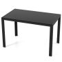 Valgomojo stalas 120x70x75cm., juodos spalvos