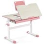 Vaikiškas rašomasis stalas rašomasis 80x51,5x73cm., baltos/rožinės spalvos