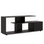 TV staliukas 152x38x58,5cm., juodos spalvos
