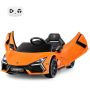 Vaikiškas elektrinis automobilis 104x60x40cm., oranžinės/juodos spalvos