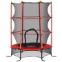 Батут Homcom 163x163x190см, черно-красный