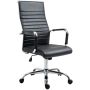 Офисное кресло 54x46x114см, чёрный/серебристый цвет