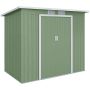 Sodo sandėliukas Outsunny 213x130x172cm., žalios/baltos spalvos
