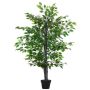 Искусственное растение Outsunny 17x17x145см, зелёный/чёрный