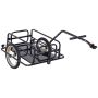 Велоприцеп Homcom 155x71,5x77см, черного цвета