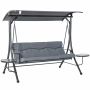 Lauko sūpynės Outsunny 271x125x177cm., pilkos/juodos spalvos