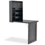 Sieninis baro stalas 60x94,5x151cm., juodos spalvos