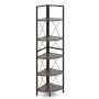 Pastatoma lentyna 35,5x35,5x159,5cm., juodos/pilkos spalvos