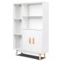 Pastatoma lentyna 80x24x119cm., baltos spalvos