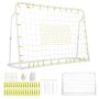 Futbolo vartai 187x60x122,5cm., baltos spalvos